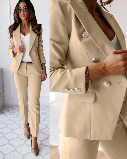 Charlotte | Women's Double Breasted Tailored Suit Set