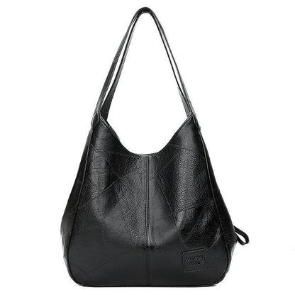 Classic vintage structured leather handbag for women | Carmen