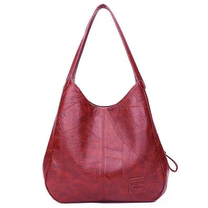 Classic vintage structured leather handbag for women | Carmen