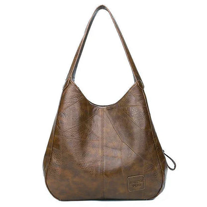 Classic vintage structured leather handbag for women | Carmen