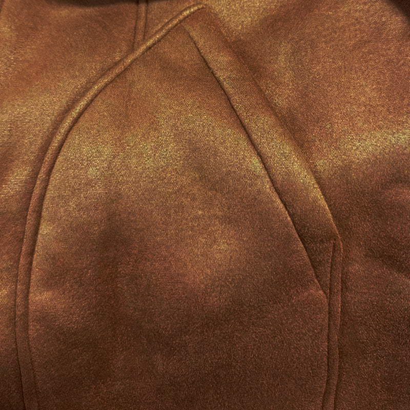 Vintage warm lapel multi-pocket winter coat for men