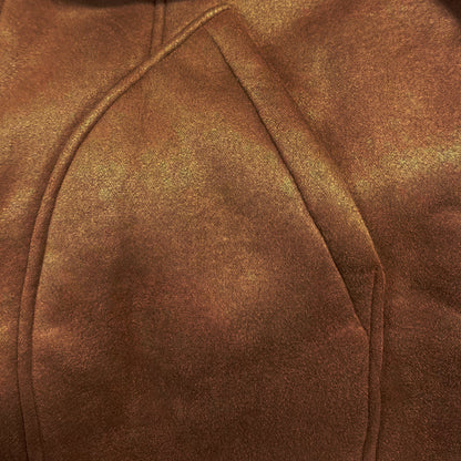 Vintage warm lapel multi-pocket winter coat for men