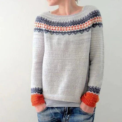 Clementine | Women's Fair Isle Oversized Crewneck Sweater