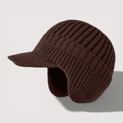 Cosy knitted ear-flap winter hat for women | Antonia