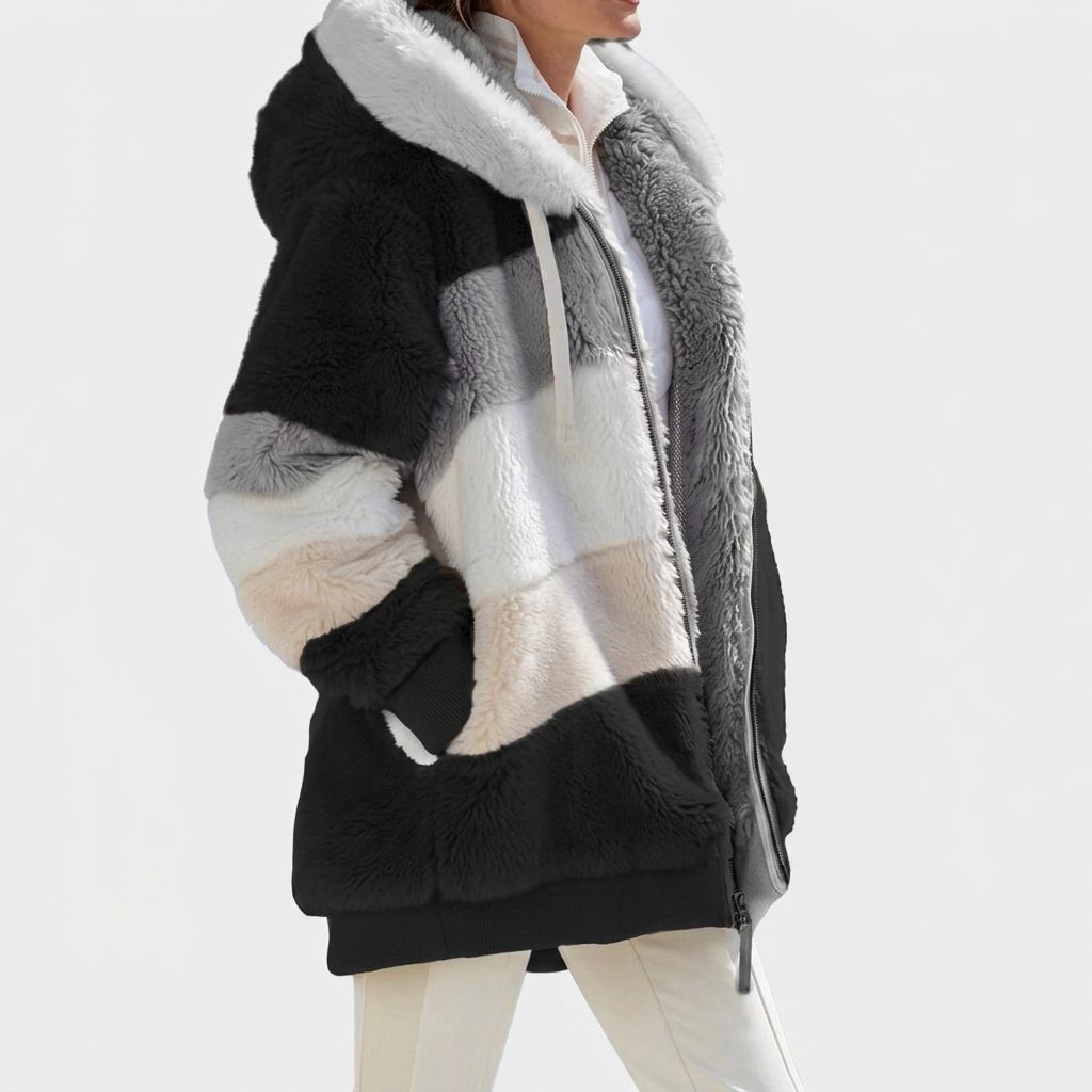 Eudora | Women's Hooded Color Block Puffer Jacket
