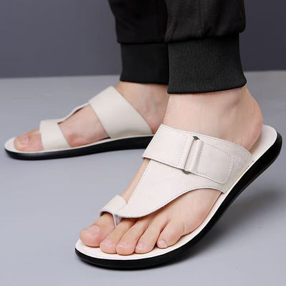 Classic leather everyday summer sandals for men | Ashmere