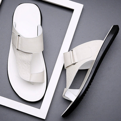 Classic leather everyday summer sandals for men | Ashmere