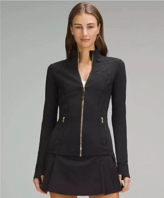 Selvara | Women's High Neck Zip Up Jacket with Pockets